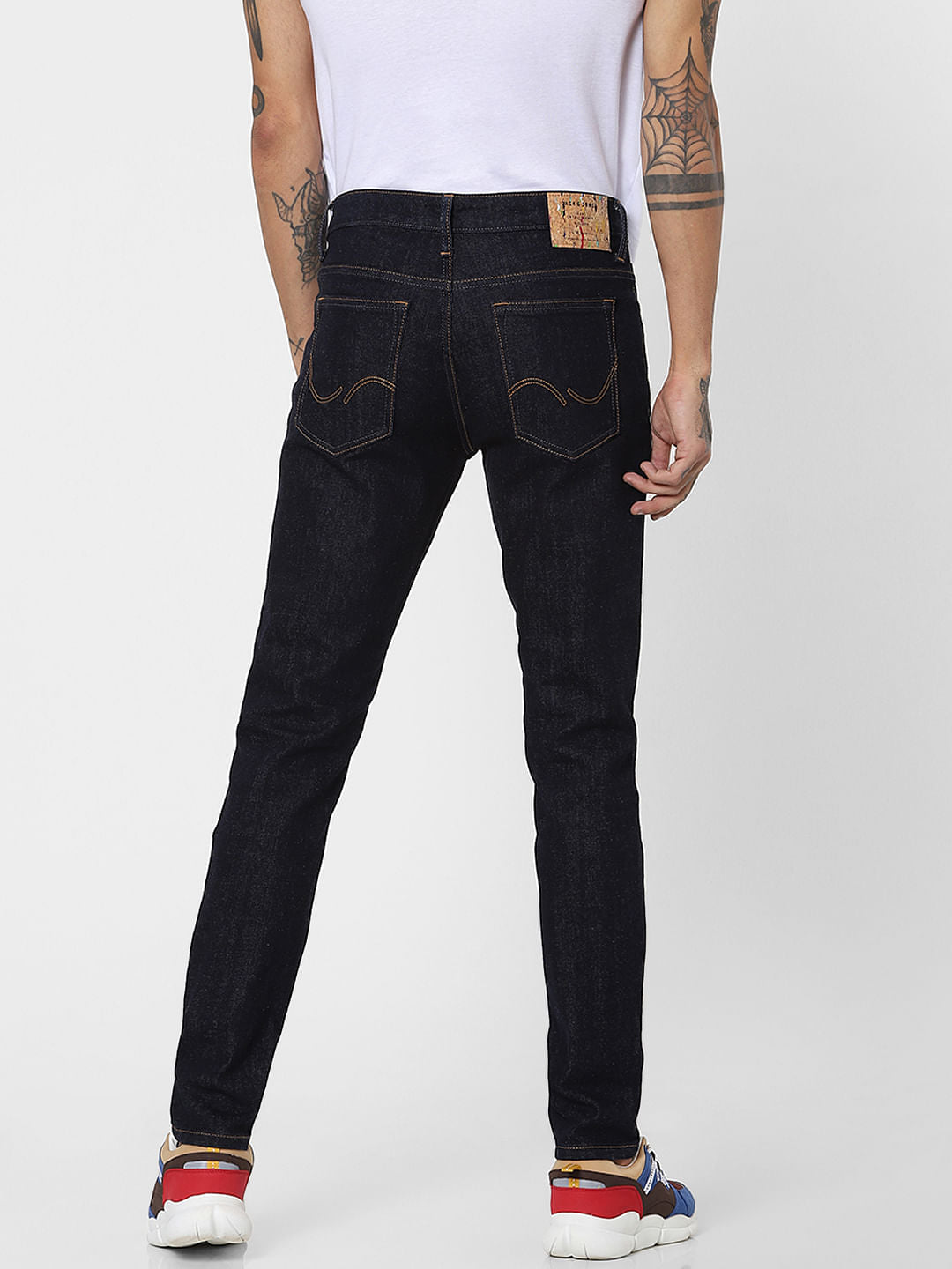 Blue Mid Rise Skinny Fit Jeans