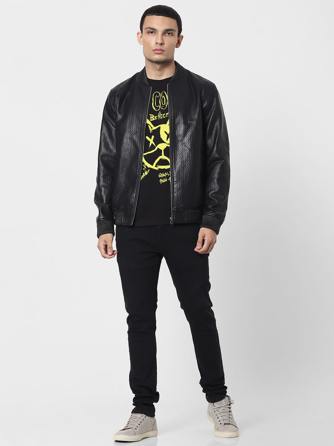Black Mid Rise Skinny Jeans - 28/30