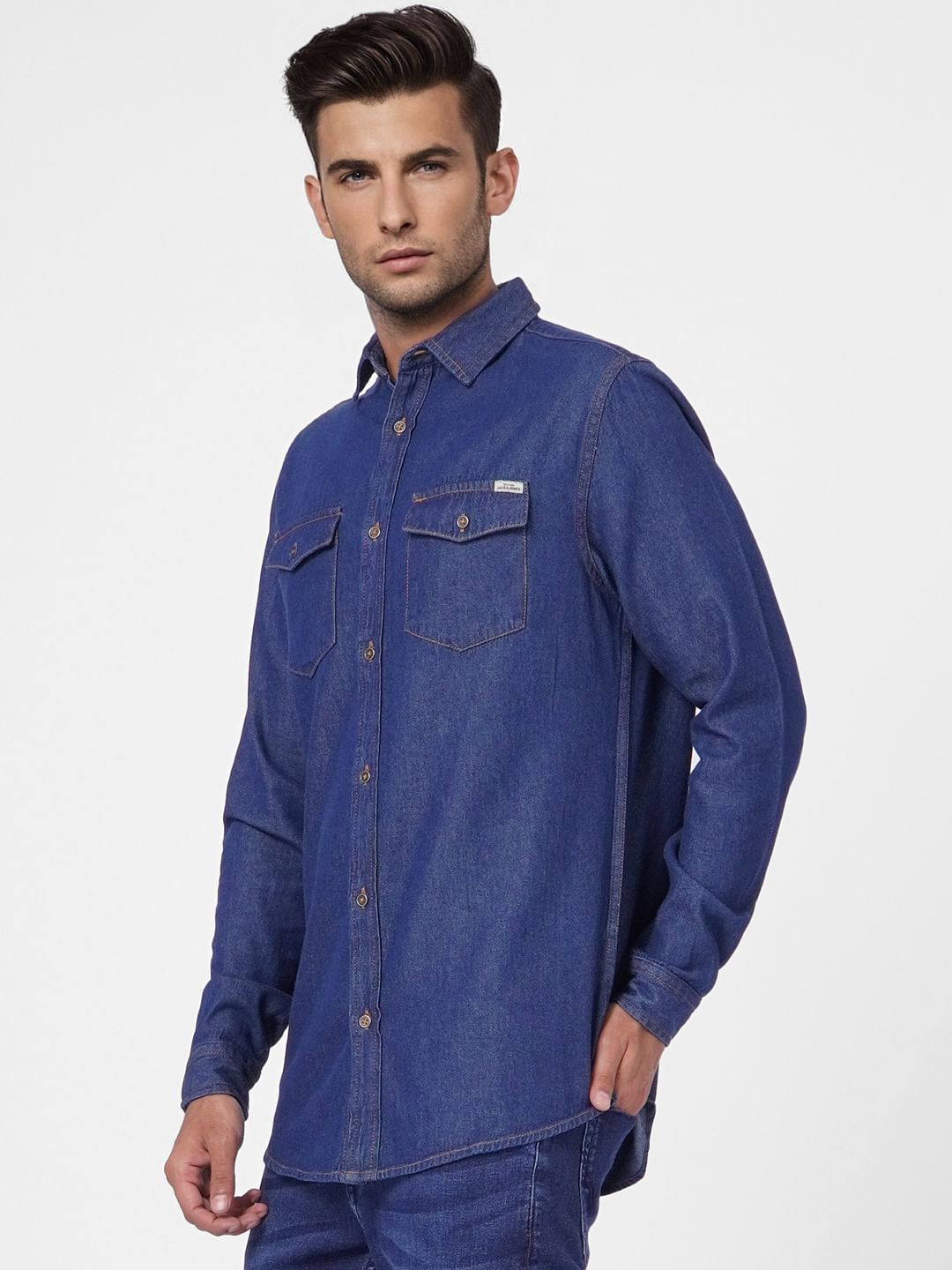 Blue Denim Full Sleeves Shirt