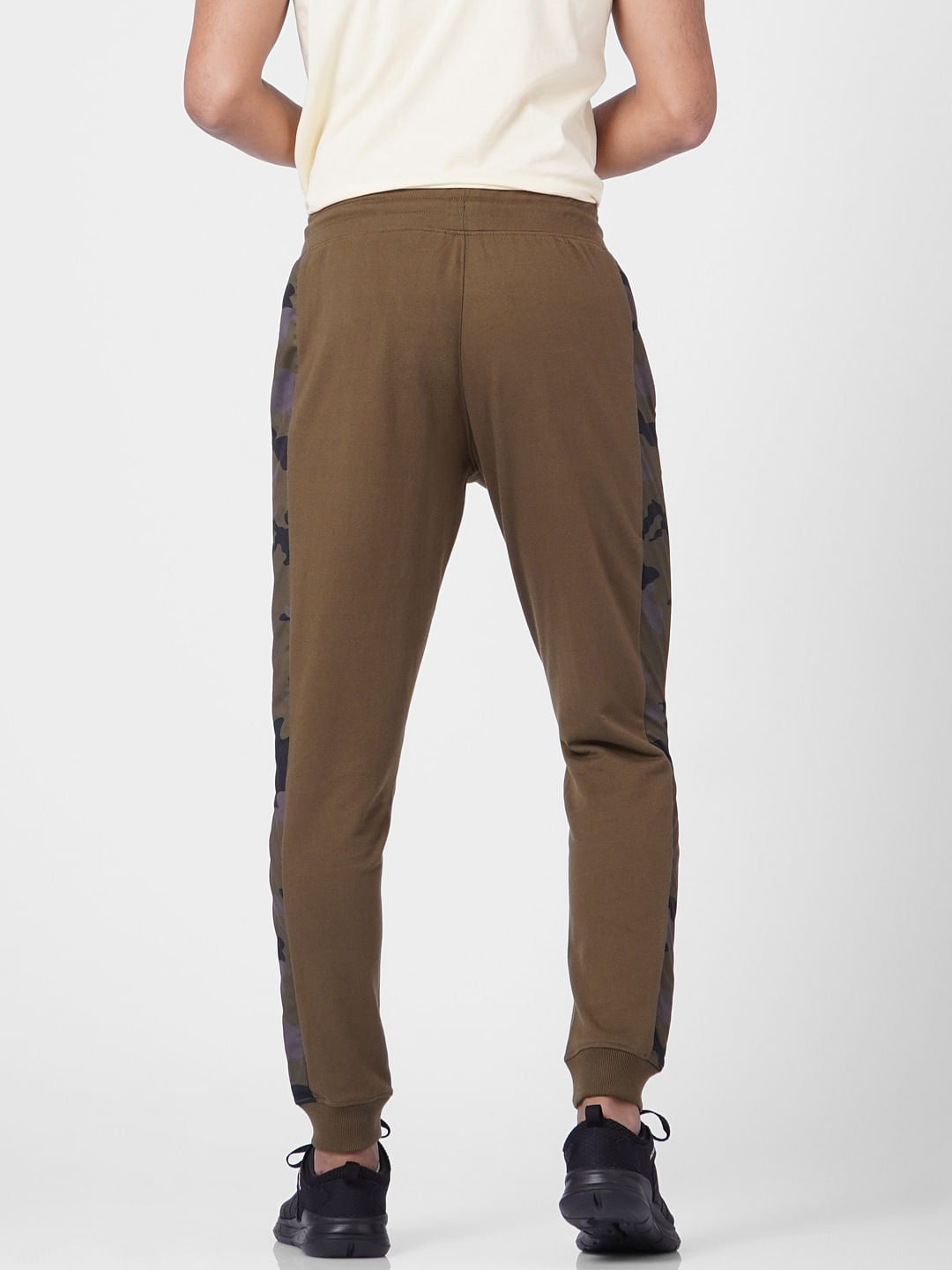 Green Camo Tape Detail Sweatpants