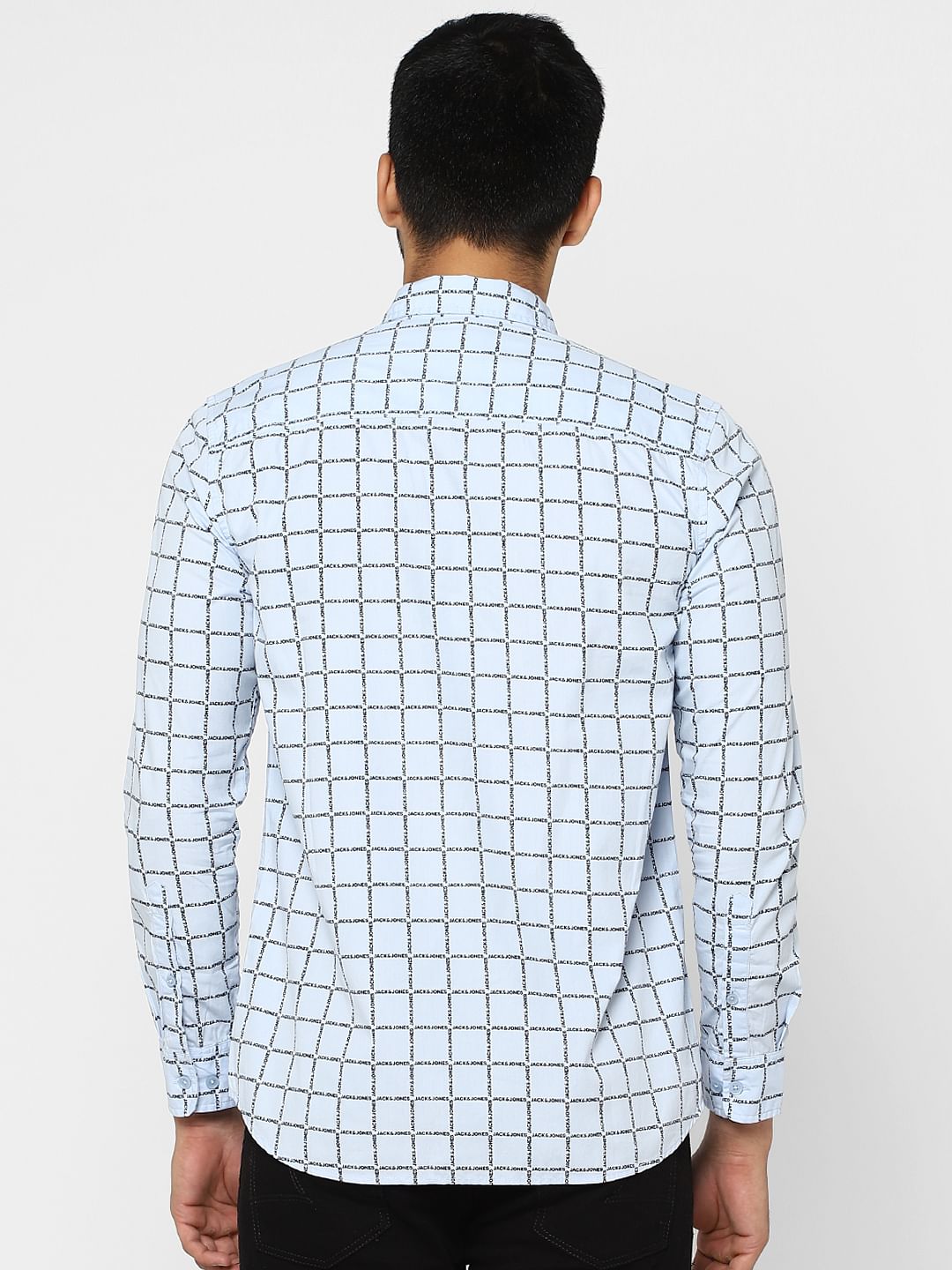 Blue Check Full Sleeves Shirt