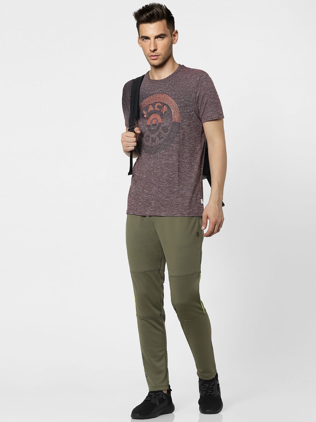 Green High Rise Sweatpants - S