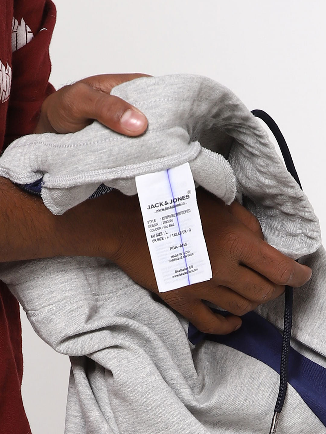 Grey Tape Detail Sweatpants