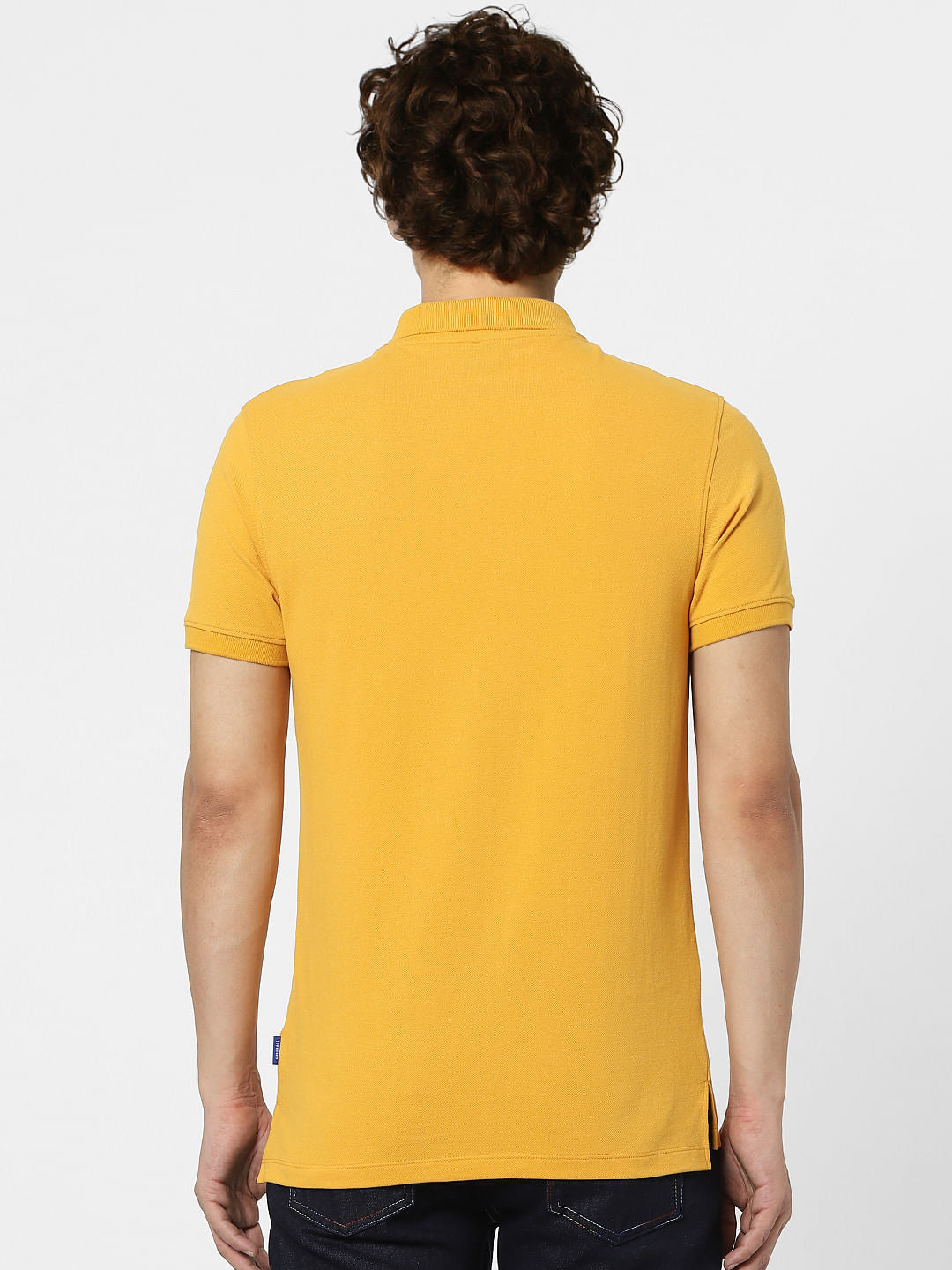 Yellow Polo Neck T-shirt