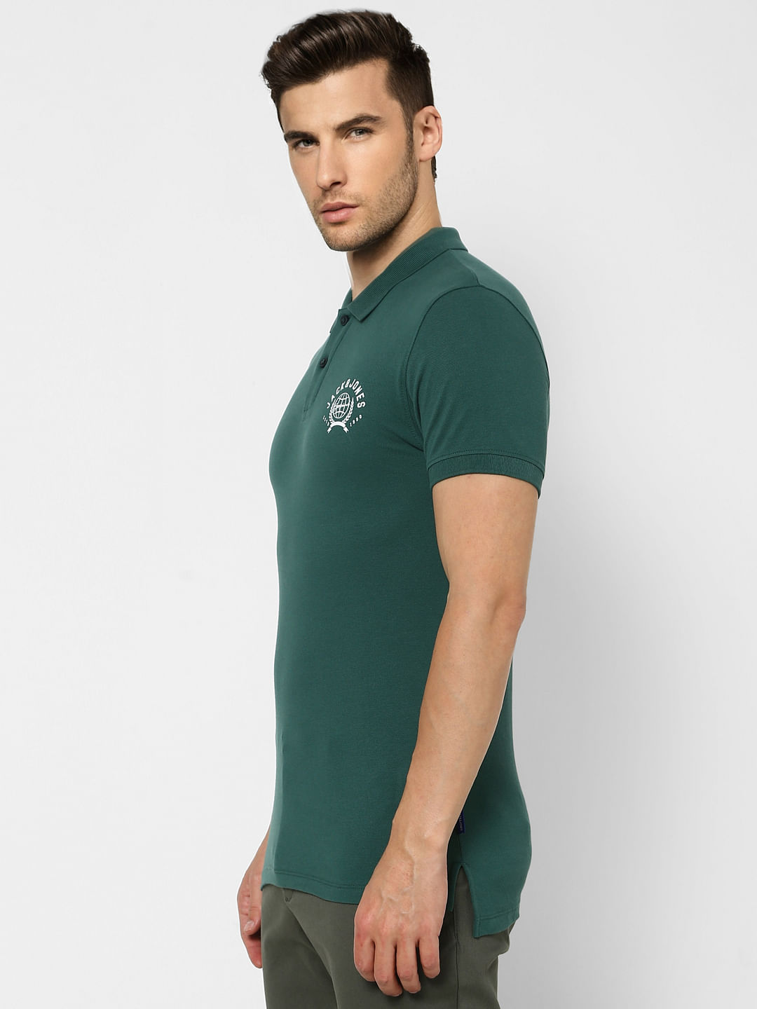 Green Polo Neck T-shirt