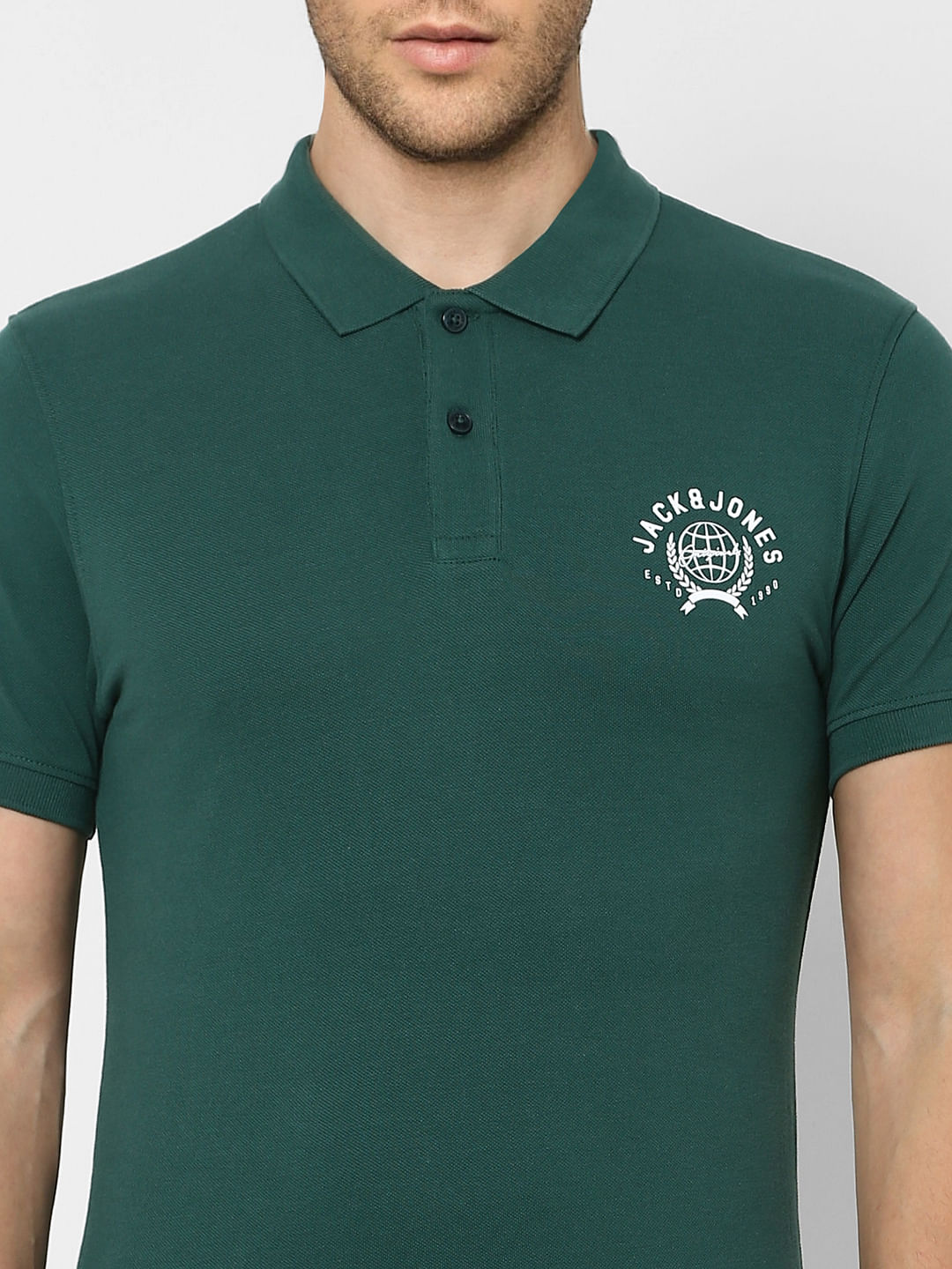 Green Polo Neck T-shirt