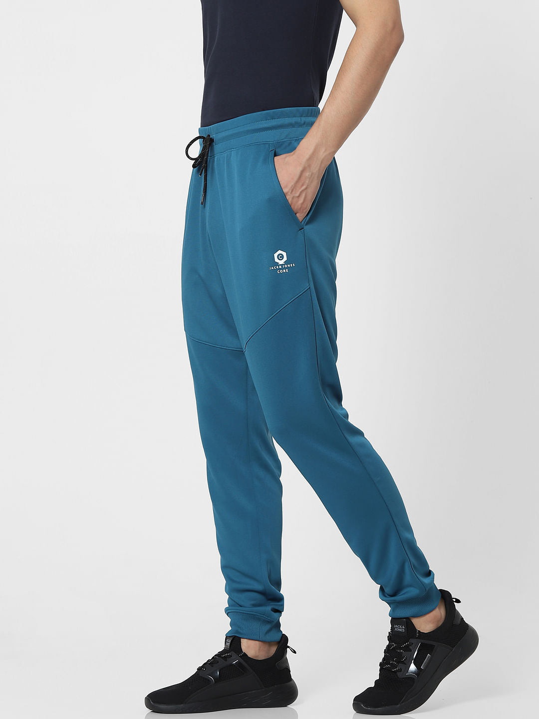 Blue High Rise Sweatpants