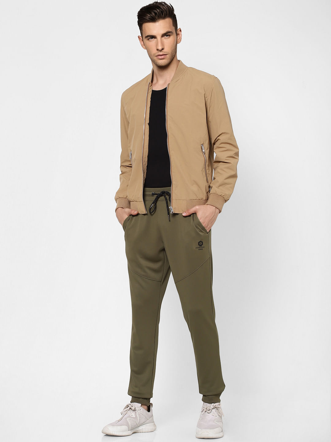 Green High Rise Sweatpants - S
