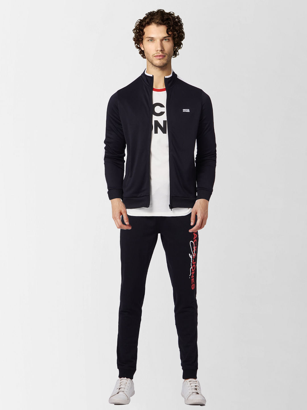 Black High Rise Logo Print Sweatpants