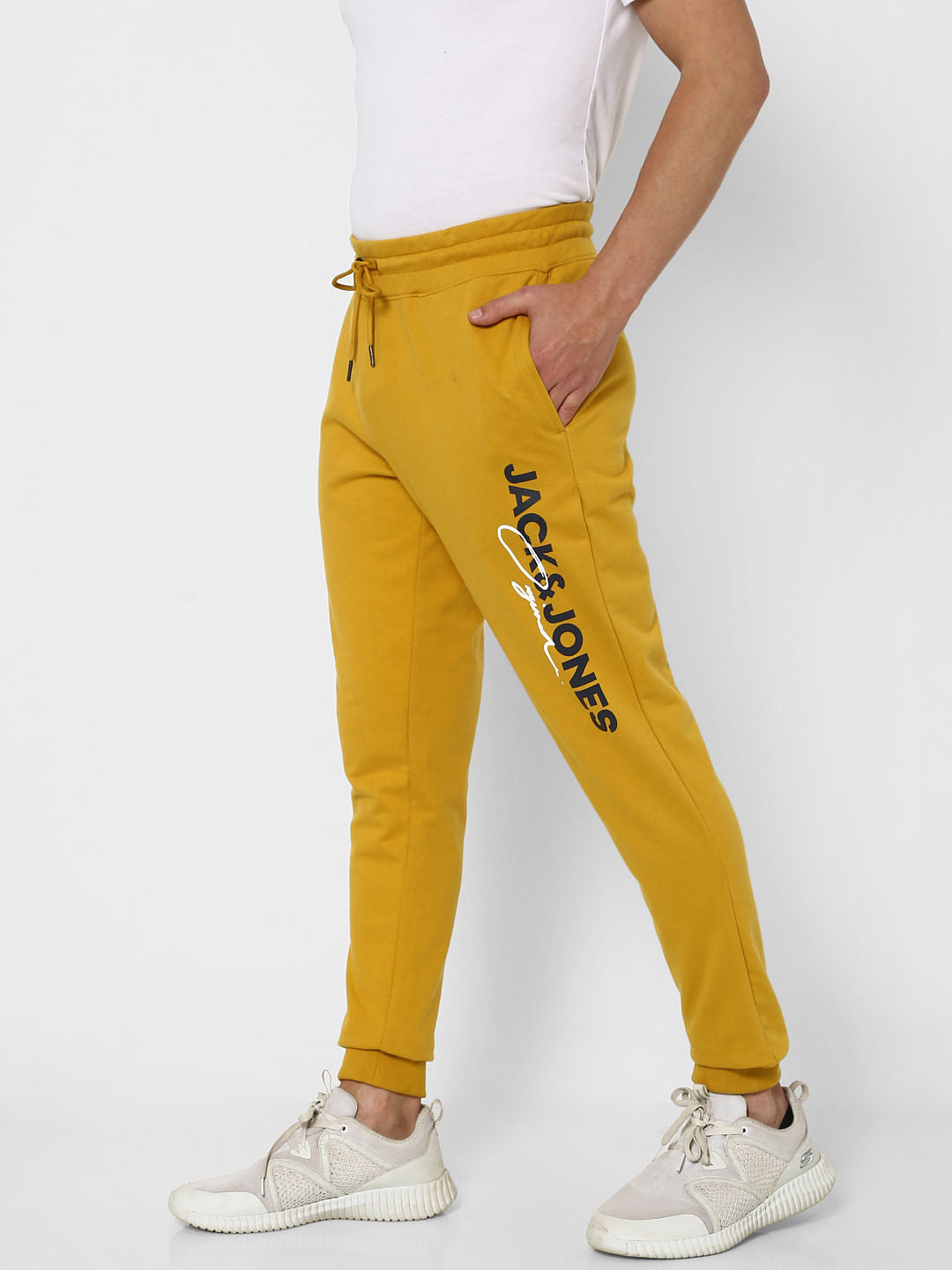 Yellow High Rise Sweatpants