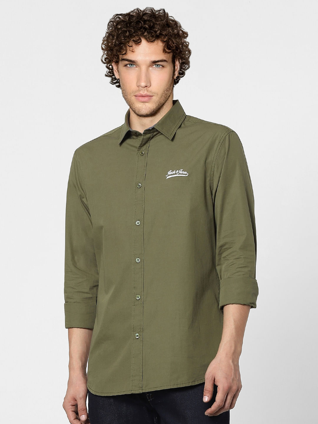 Green Full Sleeves Shirt