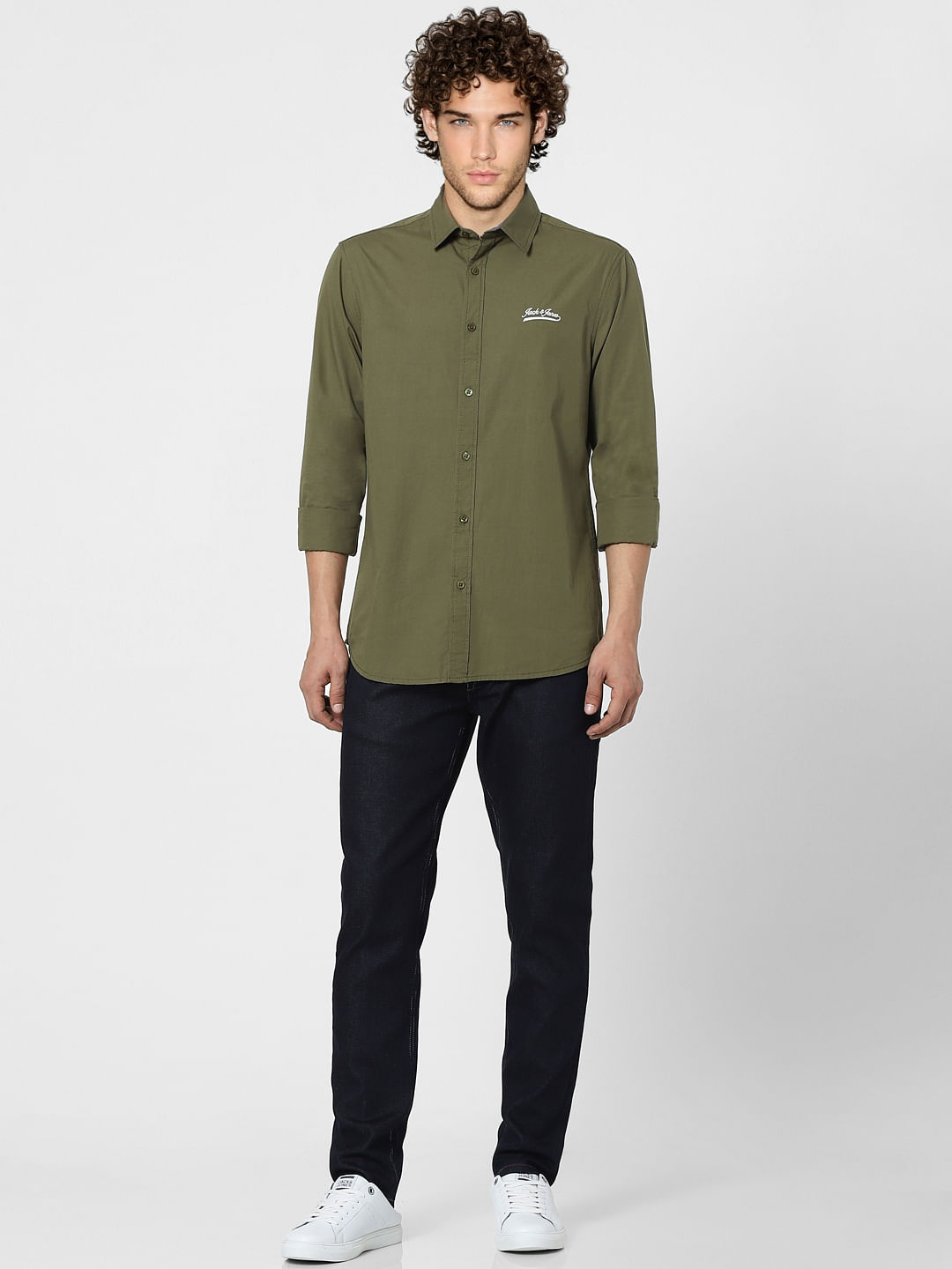 Green Full Sleeves Shirt