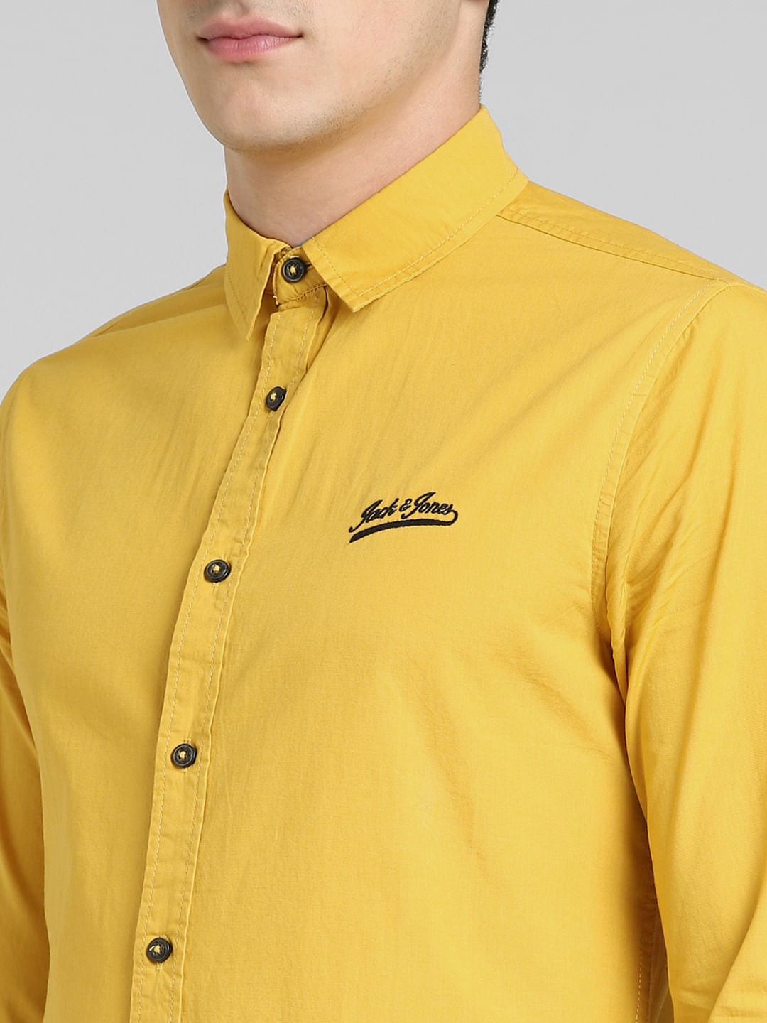 Mustard Full Sleeves Shirt