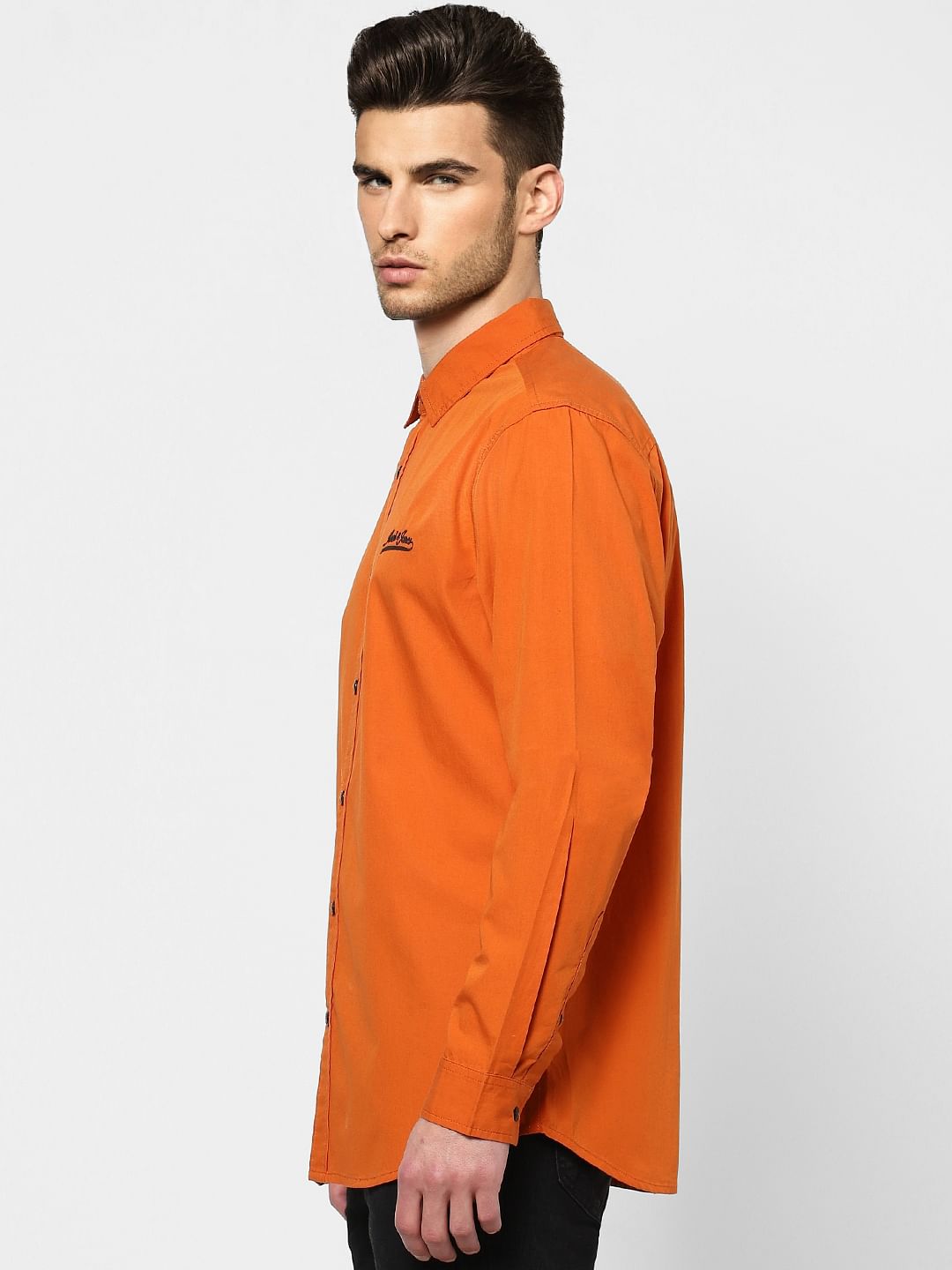 Orange Full Sleeves Shirt
