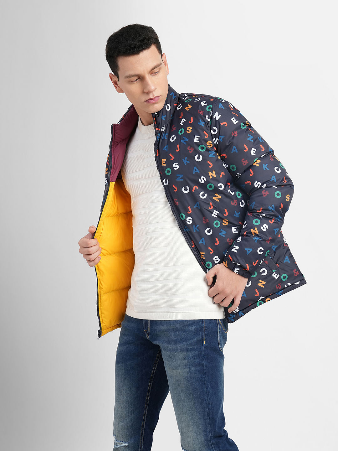 Black Reversible Puffer Jacket