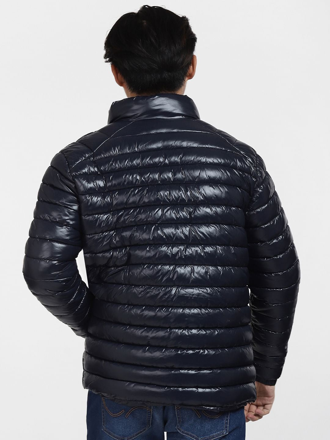 Navy Blue Puffer Jacket