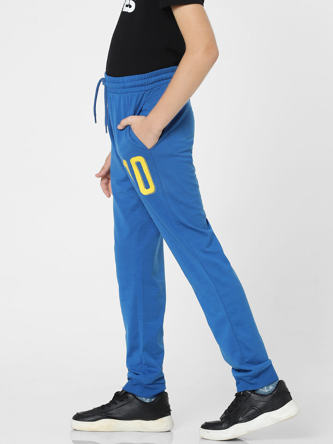 Boys Blue Mid Rise Joggers