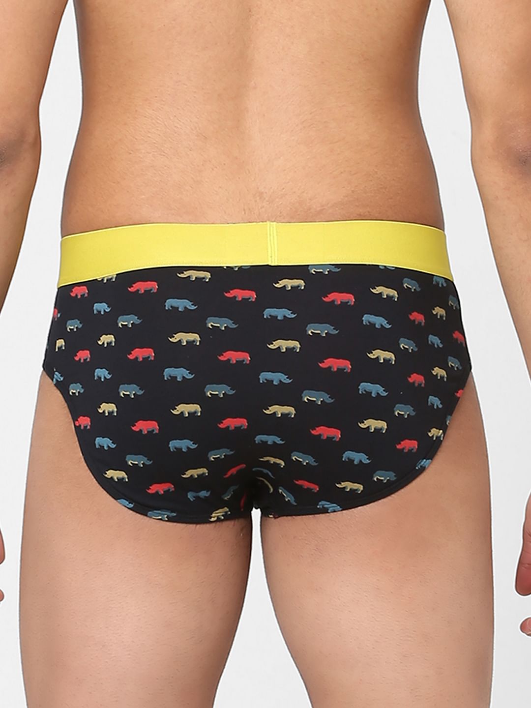 Blue Animal Print Briefs