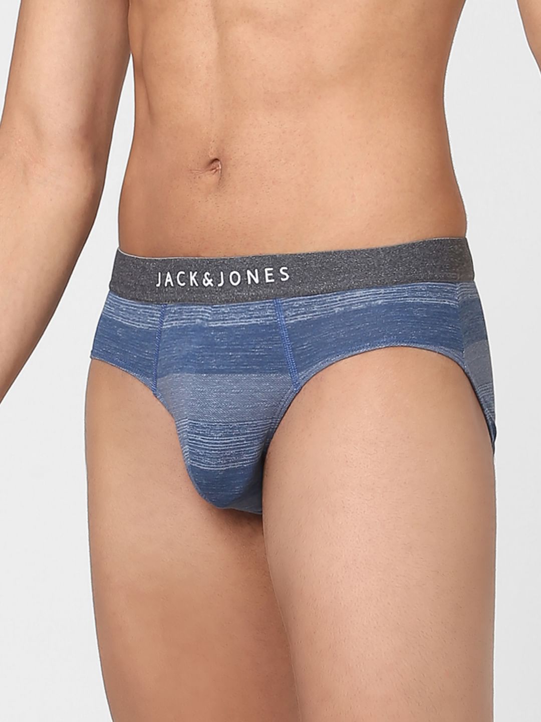 Blue Striped Briefs