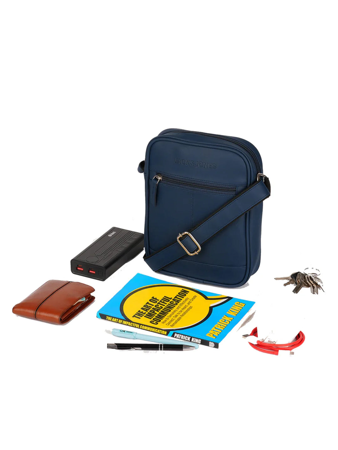 Dark Blue Hugo Sling Bag
