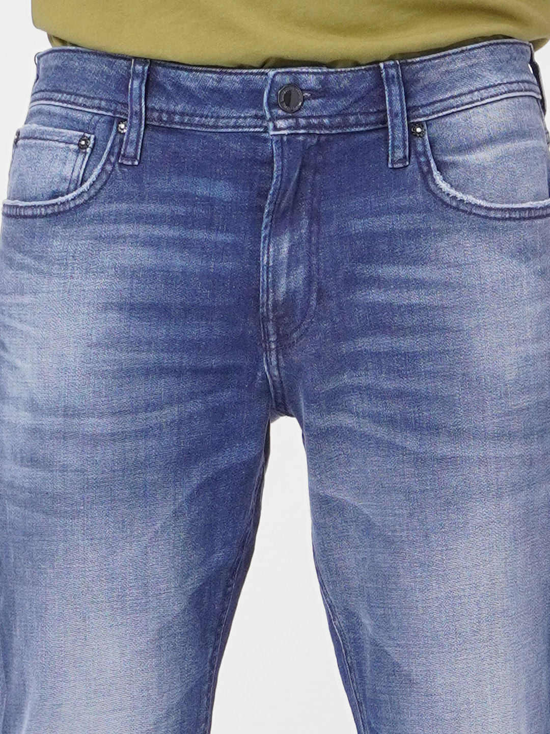 Blue Low Rise Tim Anti Fit Jeans
