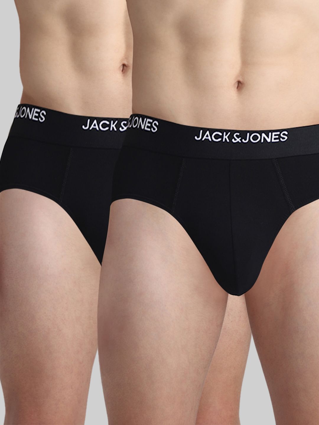 Pack Of 2 Black Briefs - L
