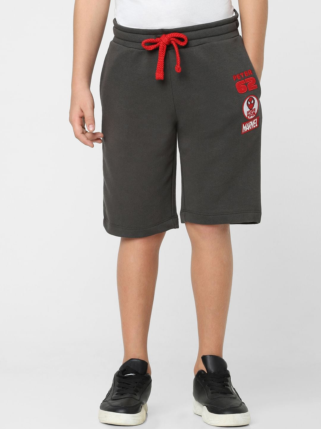 BOYS Black Low Rise Sweatshorts