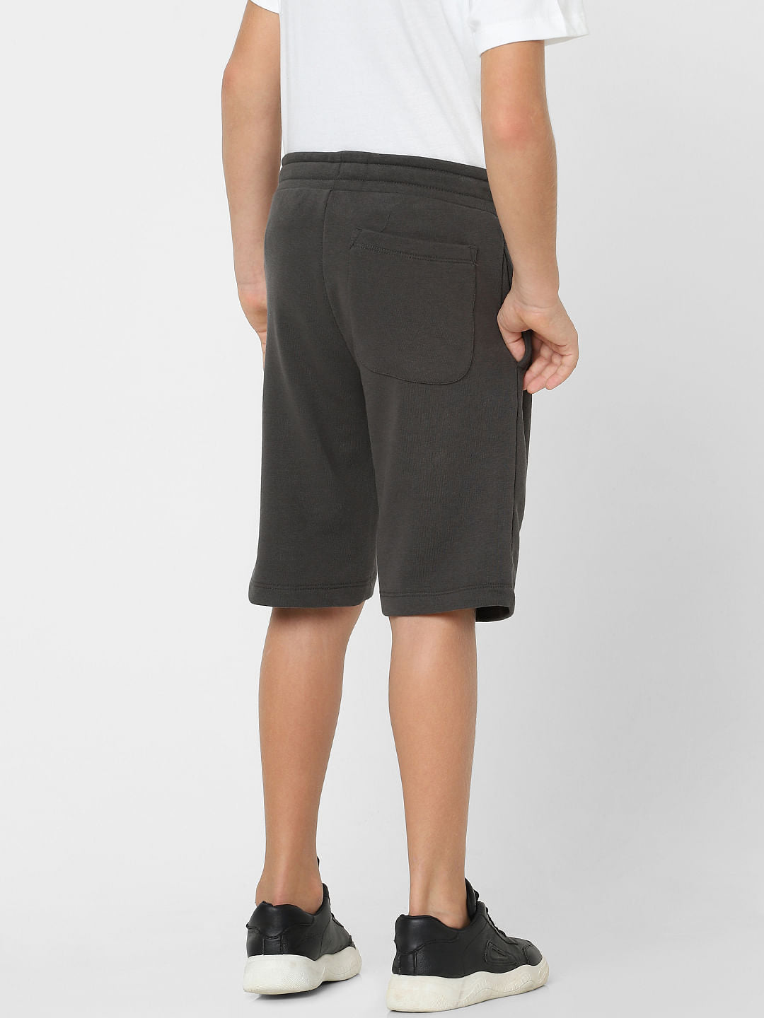 BOYS Black Low Rise Sweatshorts