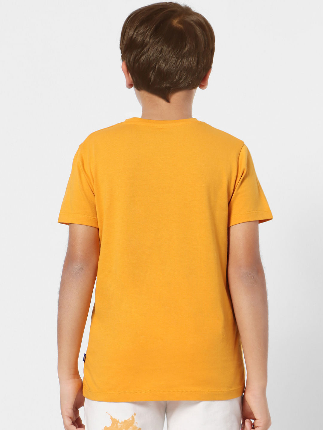 Boys Mustard Crew Neck T-shirt
