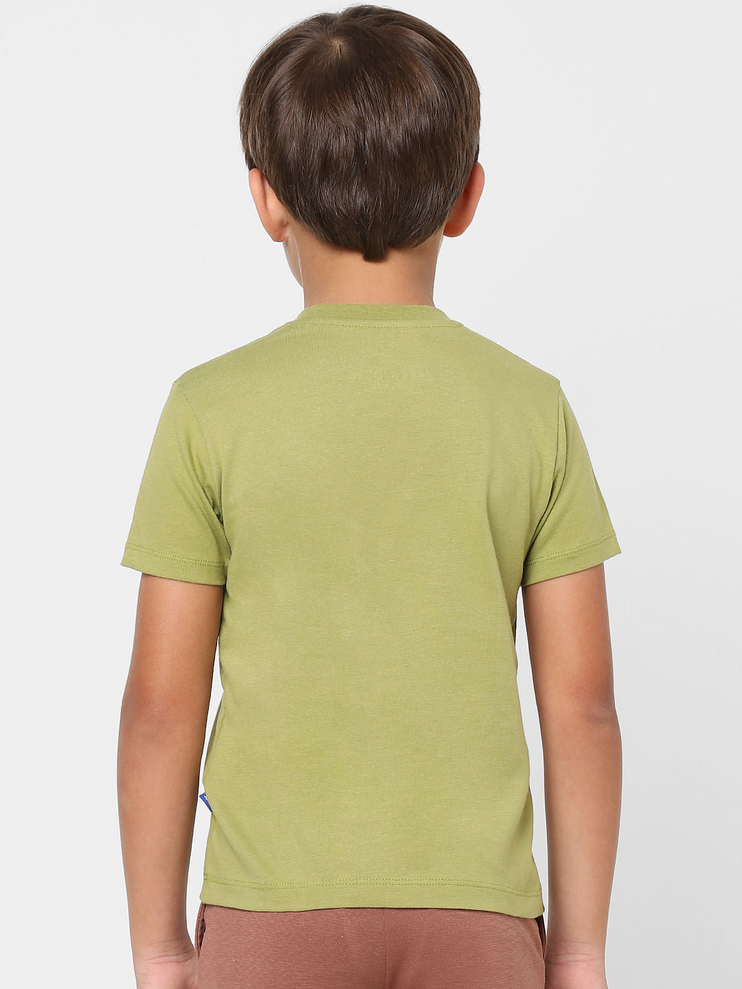 Boys Blue Logo Print Crew Neck T-shirt