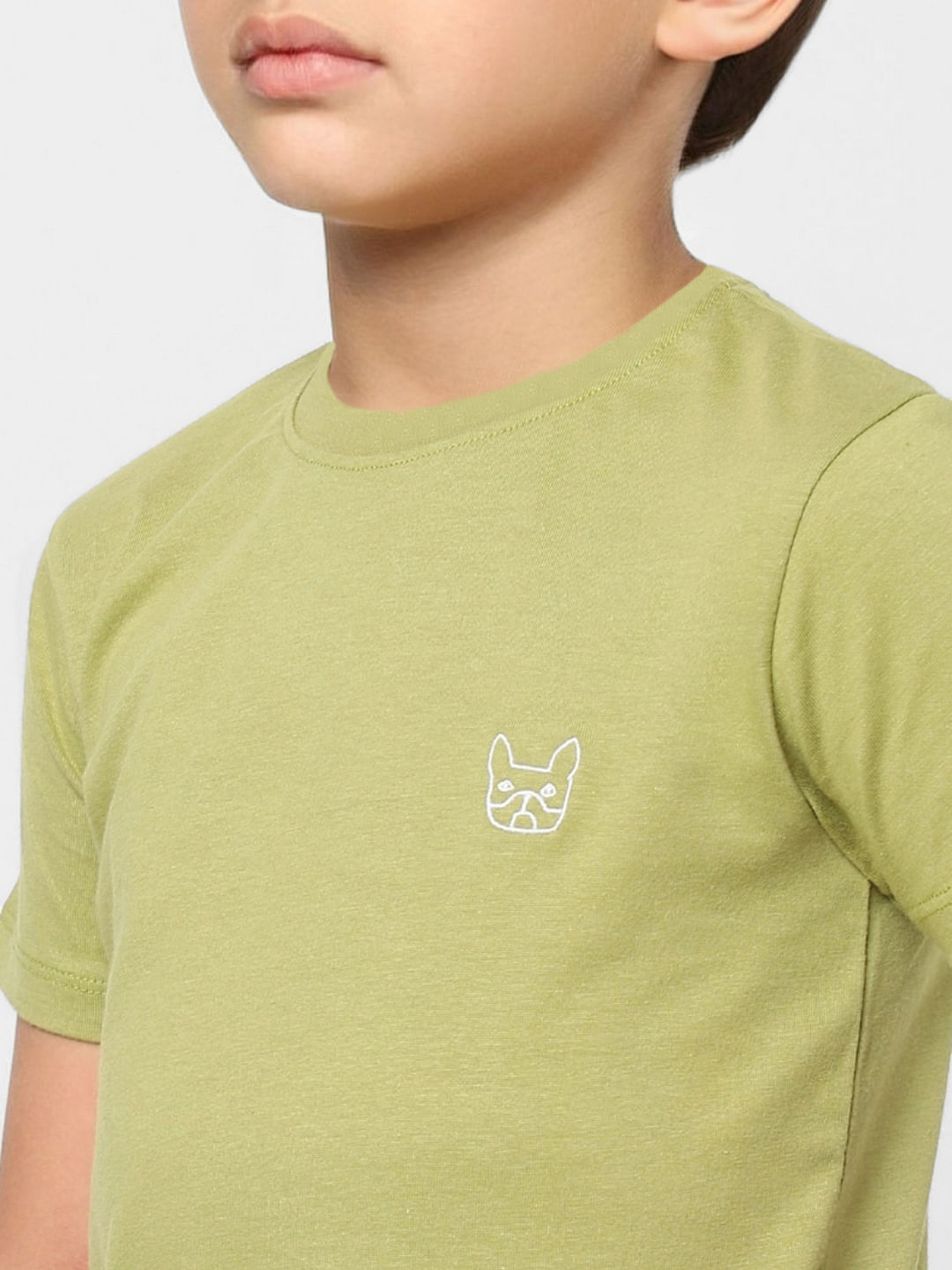 Boys Blue Logo Print Crew Neck T-shirt