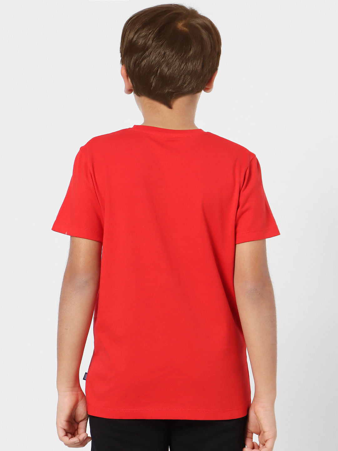 Boys Red Crew Neck T-shirt