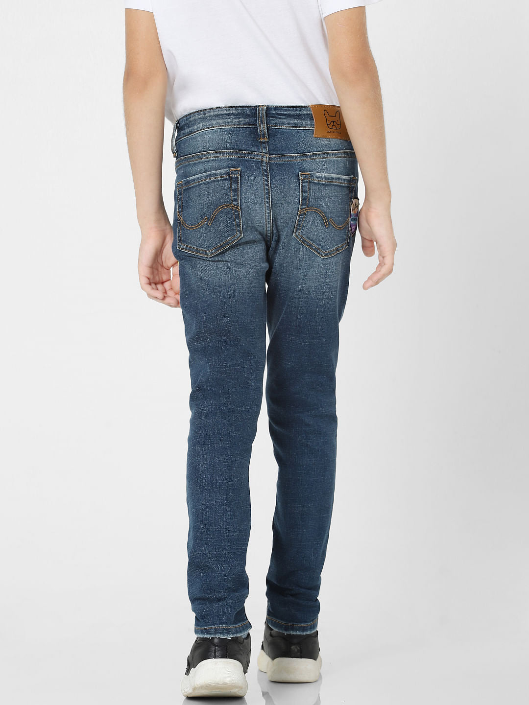Boys Blue Mid Rise Glenn Slim Fit Jeans