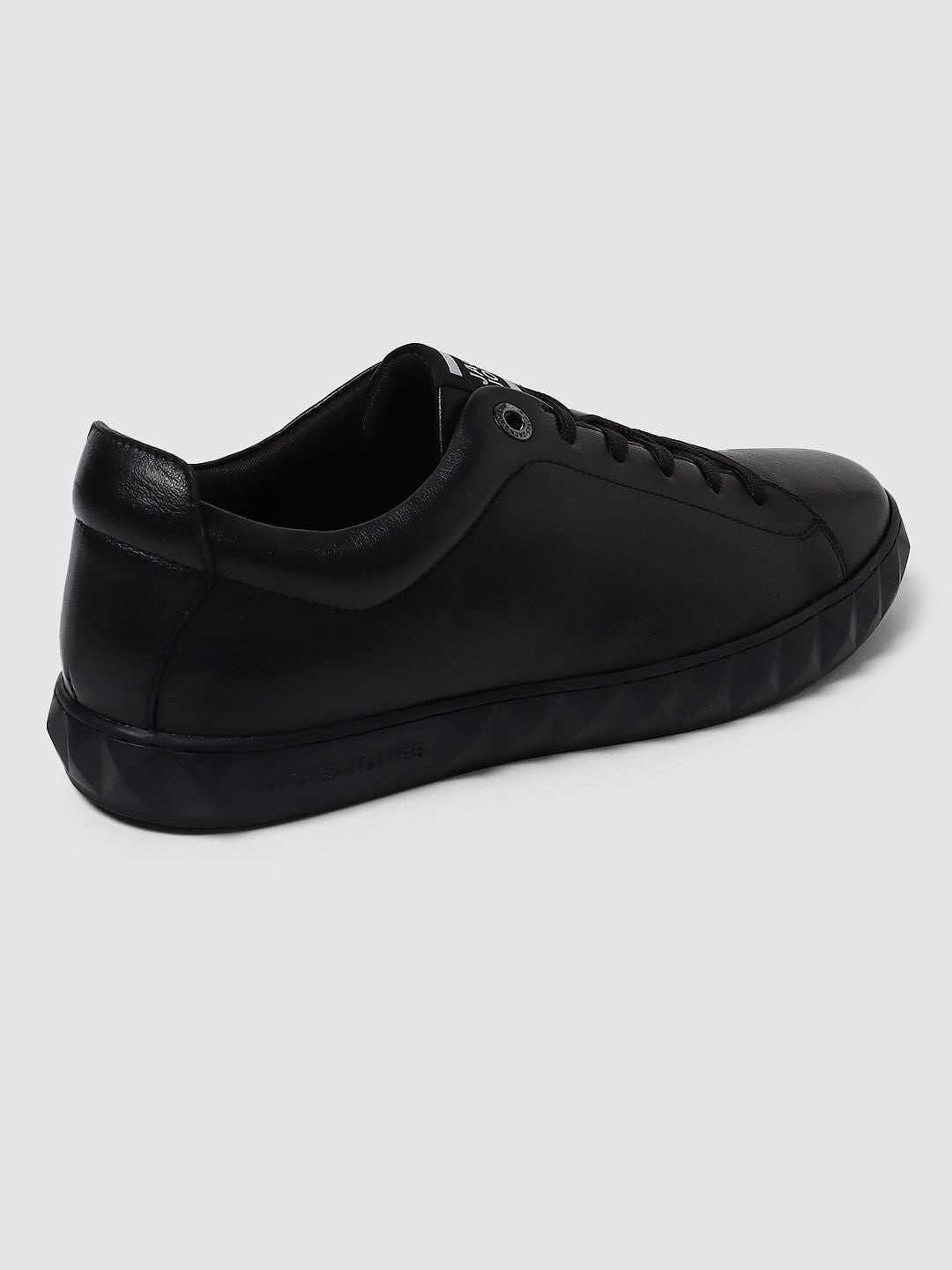 Black Leather Sneakers