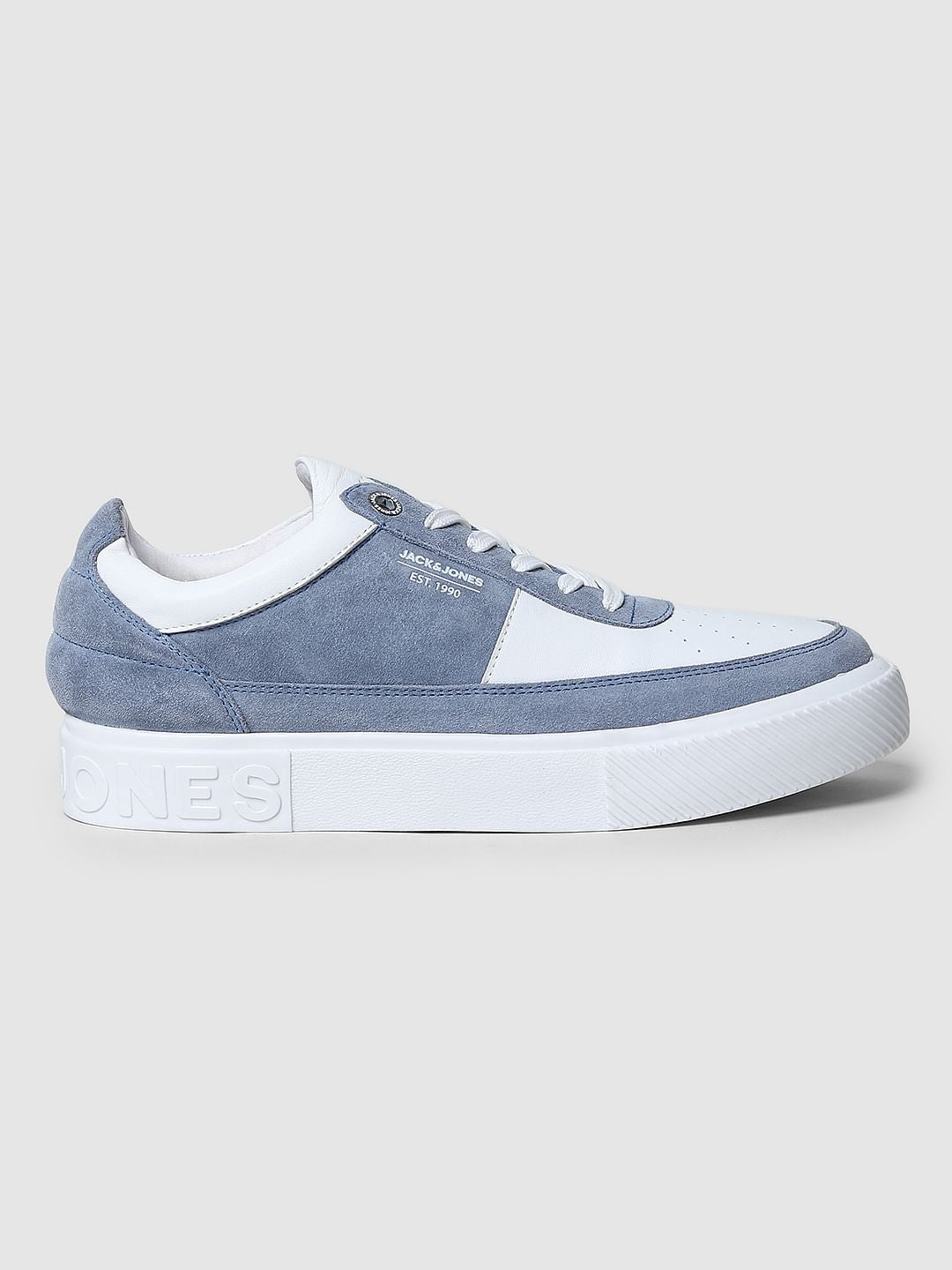 Blue Colourblocked Skater Sneakers