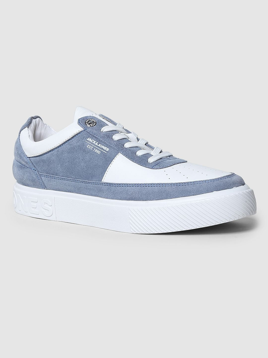 Blue Colourblocked Skater Sneakers