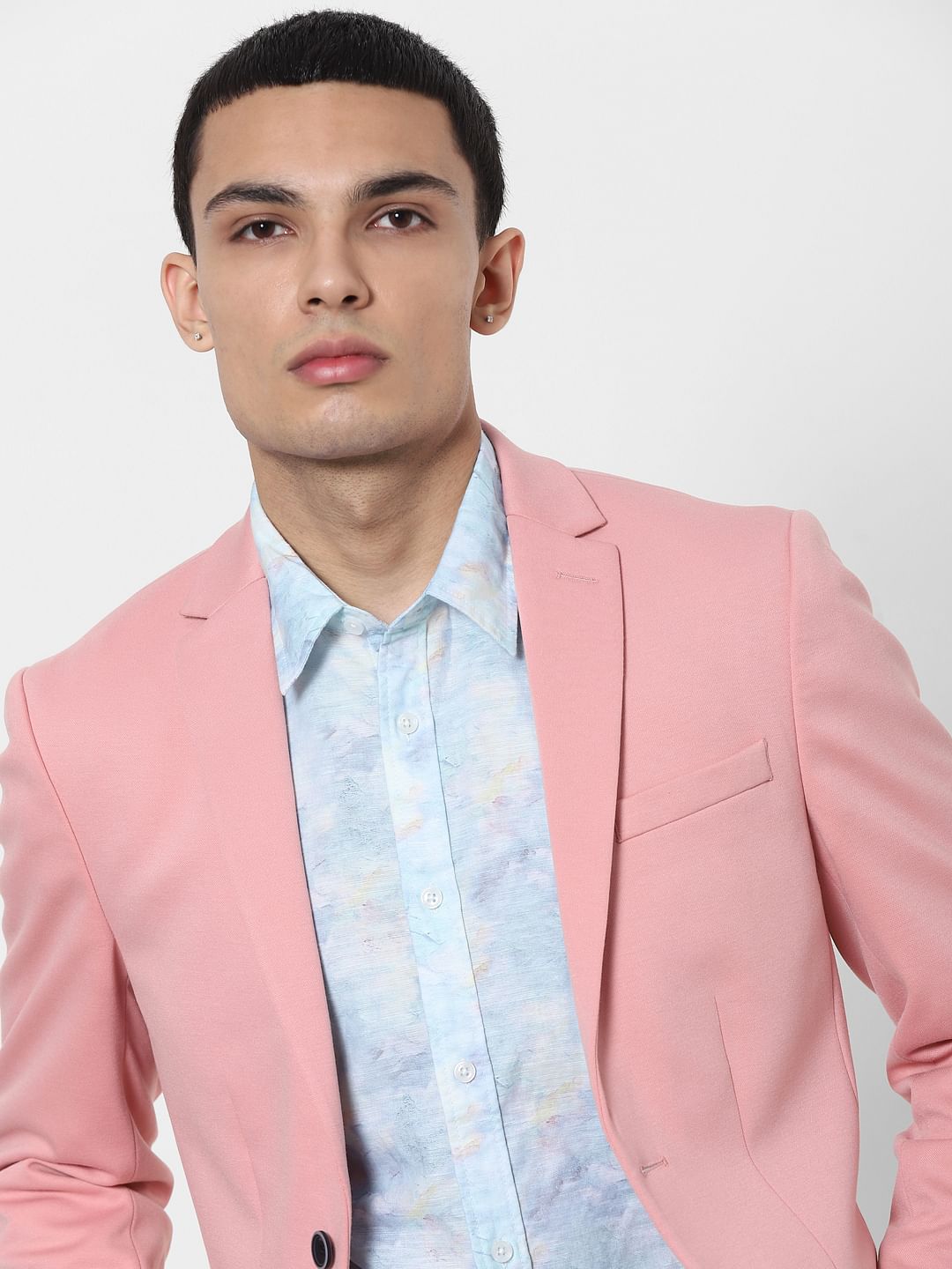 Blue Abstract Print Full Sleeves Shirt