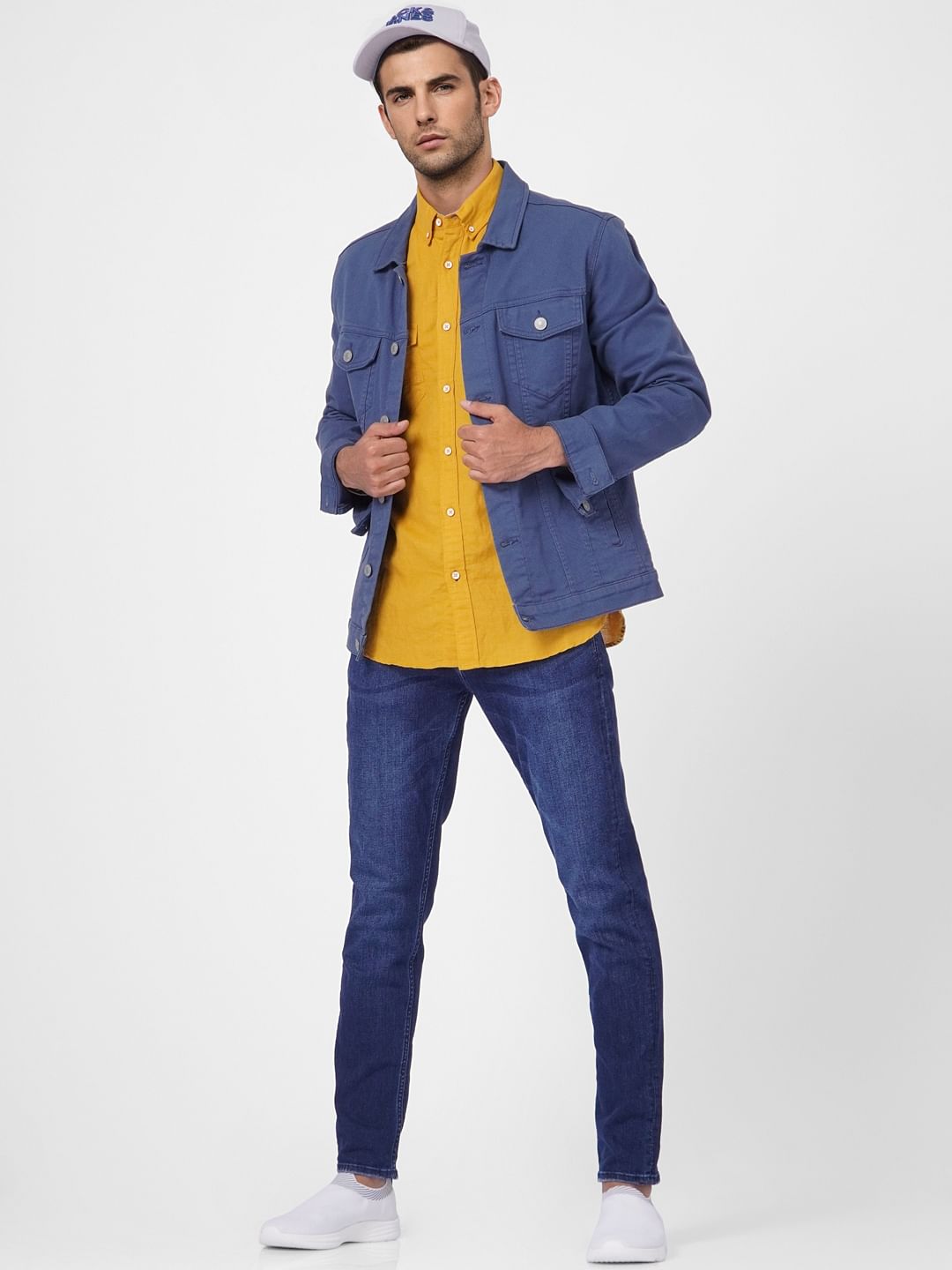 Mustard Linen Blend Shirt - S
