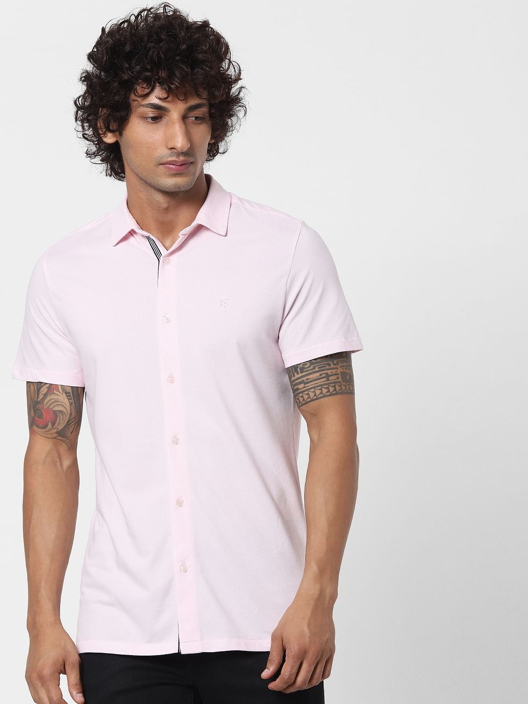 Pink Half Sleeves Shirt