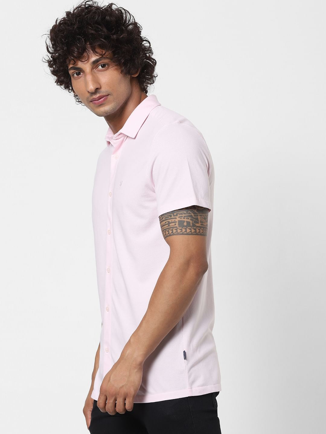 Pink Half Sleeves Shirt