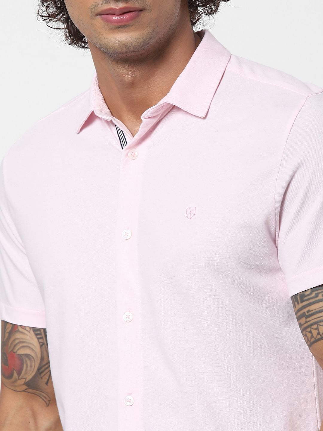 Pink Half Sleeves Shirt