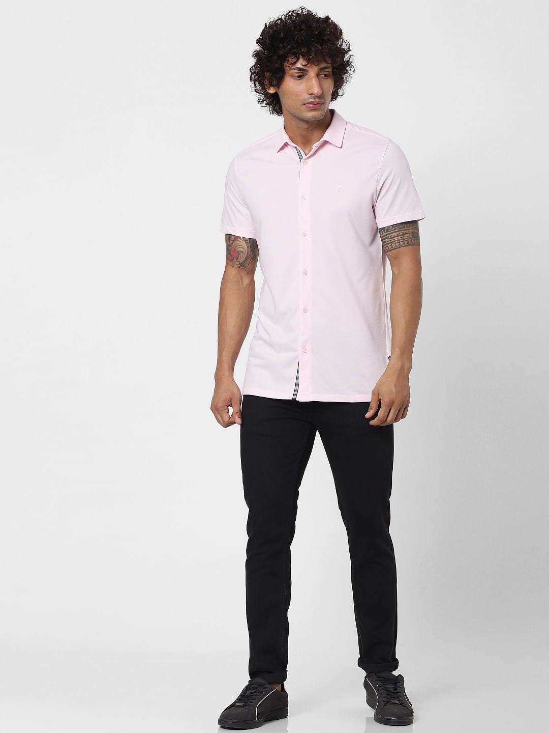 Pink Half Sleeves Shirt