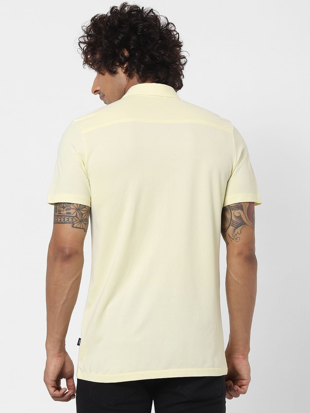 Yellow Half Sleeves Shirt