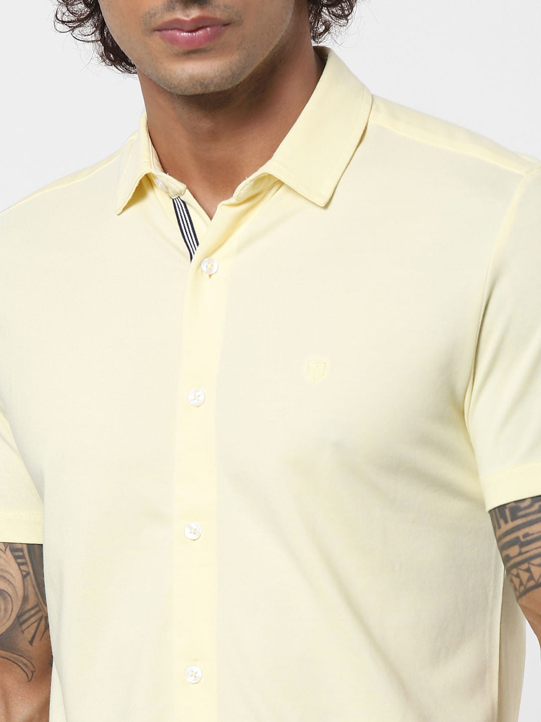 Yellow Half Sleeves Shirt