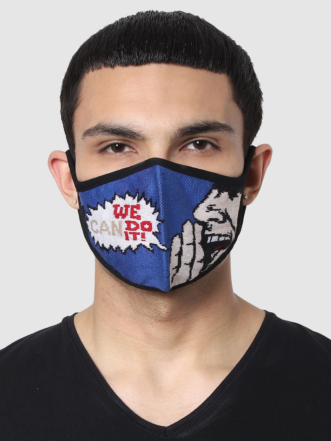 Pack of 3 Graphic Print Seamless 2 PLY Mask