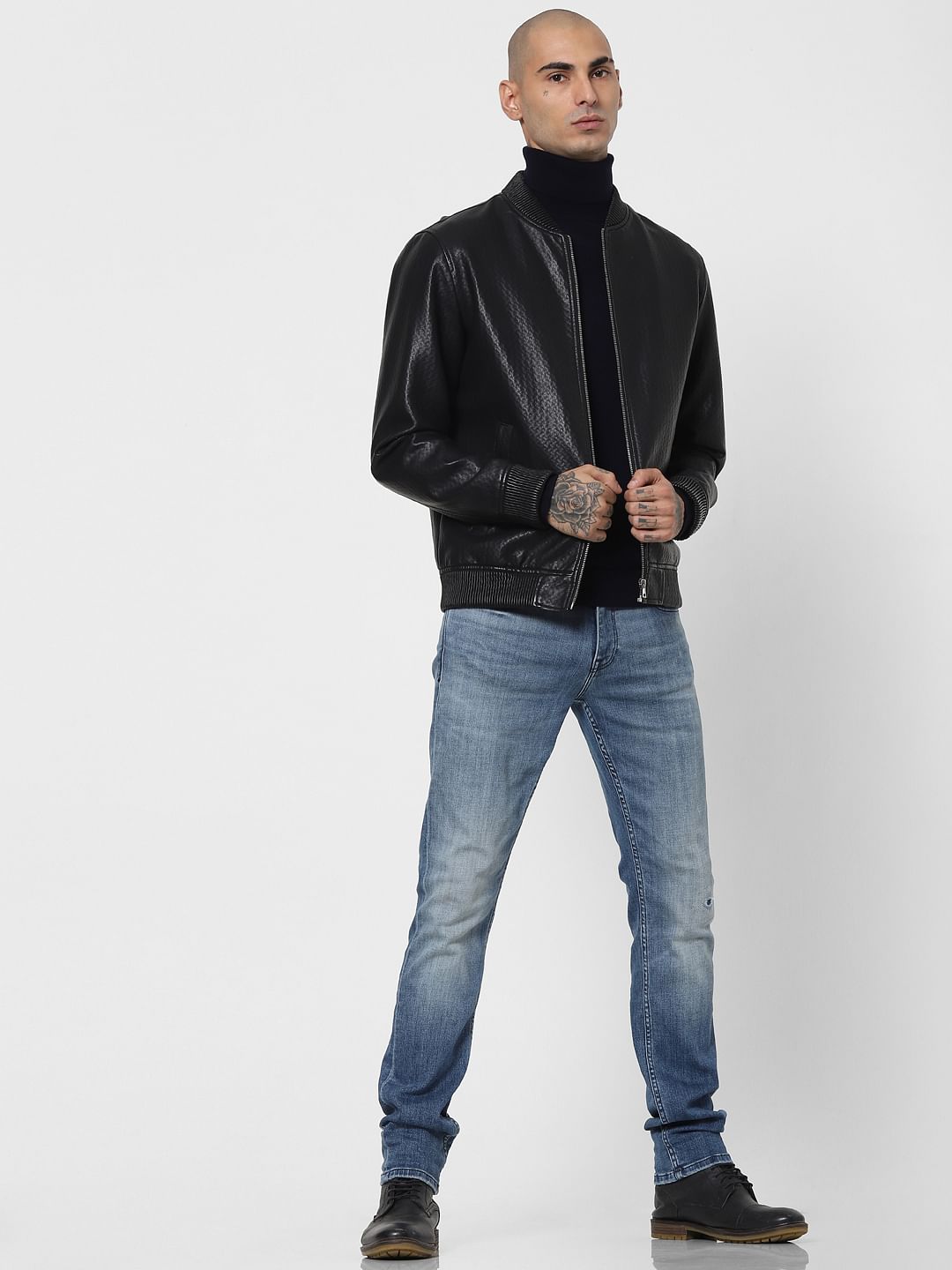 Blue Low Rise Washed Ben Skinny Jeans - 28/30