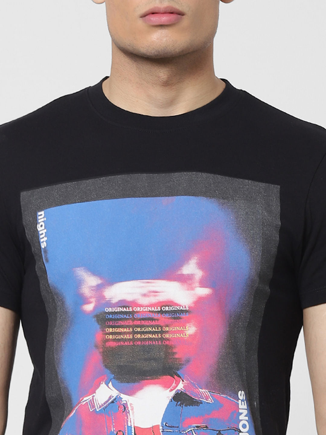 Black Graphic Print T-shirt