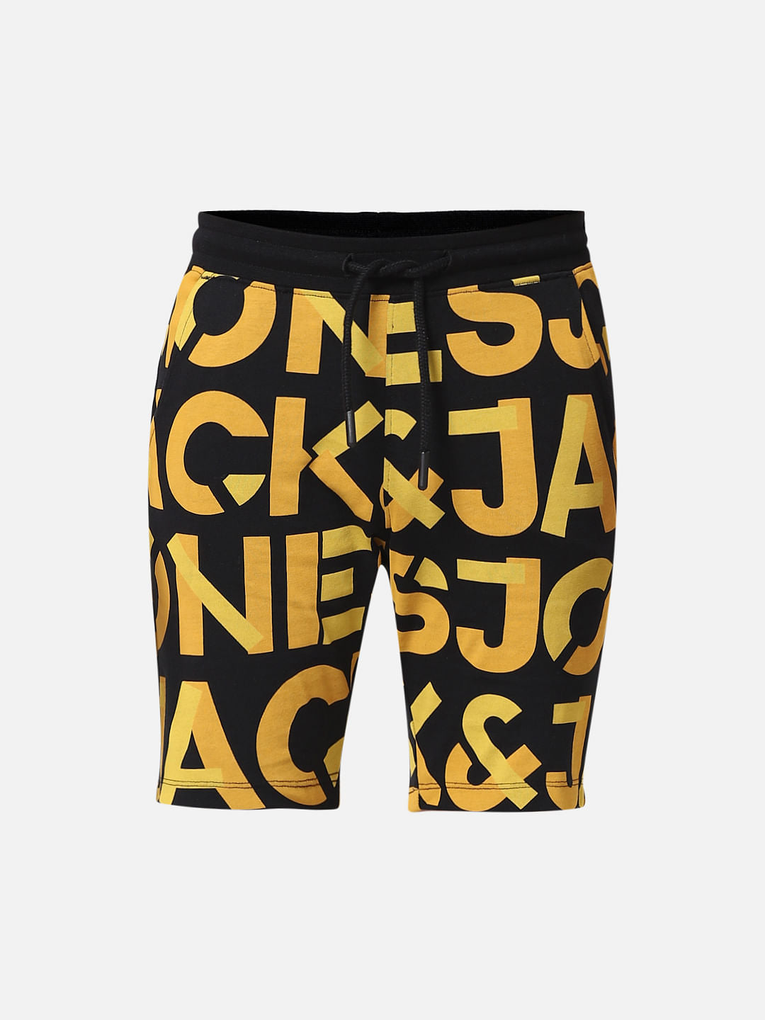 Black Logo Print Co-ord Sweatshorts