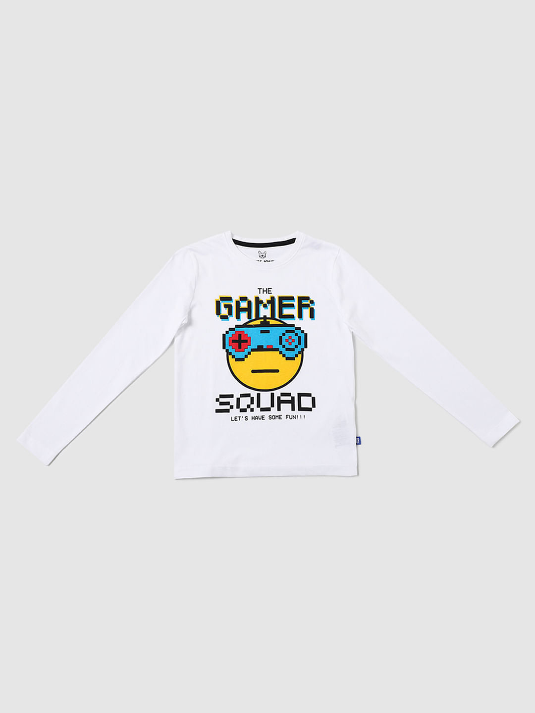 Boys White Gaming Graphic Crew Neck T-shirt - 4/5Y