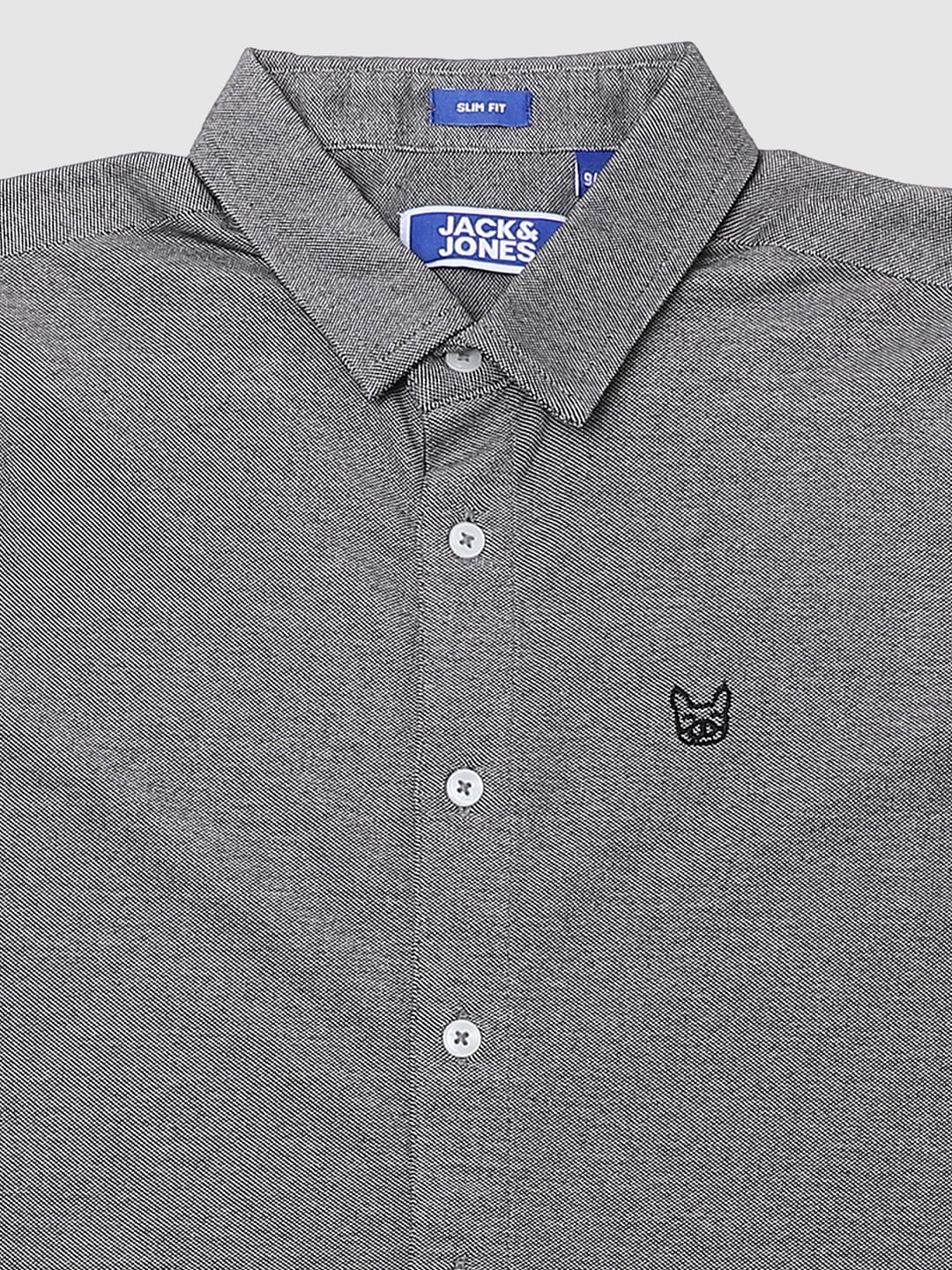 Boys Grey Full Sleeves Shirt